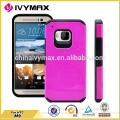 Double protective 2 in 1 cases for HTC M9 glossy uv phone case
